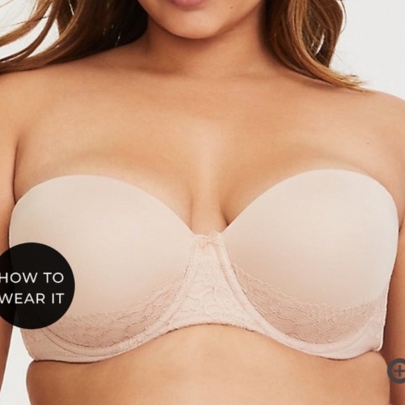Torrid Nude Push-up Multi-way Strapless Bra Bundle - Picture 2 of 14